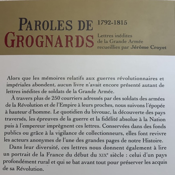 Francais. Paroled de Grognards - Picture 4 of 7